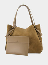 Christian Louboutin Silex Brown Reversed Leather Large Tote Bag