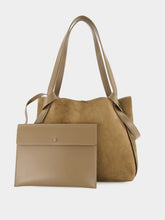 Christian Louboutin Silex Brown Reversed Leather Small Tote Bag