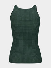 Gabriela Hearst Nevin English Green Knit Tank Top