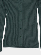 Gabriela Hearst Emma English Green Knit Cardigan