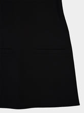 Courrèges Black Vinyl Collar A-Line Mini Dress