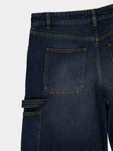 Courrèges Vintage Medium Blue Baggy Denim Jeans