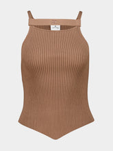 Courrèges Bronzer Strap Rib Knit Tank Top