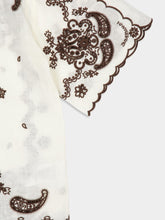 Zimmermann Ivory Chocolate Ascension Embroidered Shirt