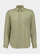 120% Lino Cactus Long-Sleeve Regular Fit Linen Shirt