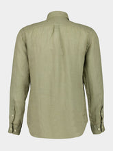 120% Lino Cactus Long-Sleeve Regular Fit Linen Shirt
