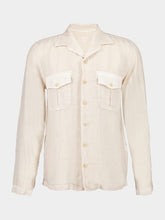 120% Lino Safari Soft Fade Linen Shirt with Pockets