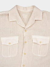 120% Lino Safari Soft Fade Linen Shirt with Pockets