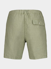 120% Lino Cactus Green Linen Bermuda Shorts