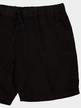 120% Lino Black Bermuda Linen Shorts