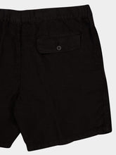 120% Lino Black Bermuda Linen Shorts