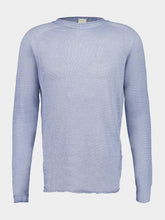 120% Lino Sea Soft Fade Linen Long Sleeve Sweater