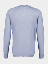 120% Lino Sea Soft Fade Linen Long Sleeve Sweater