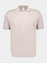 120% Lino Safari Cream Short-Sleeve Knit Jumper