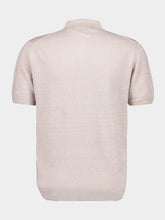 120% Lino Safari Cream Short-Sleeve Knit Jumper