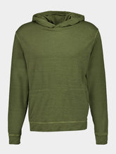 120% Lino Caffe Soft Fade Green Long-Sleeve Hooded Sweatshirt