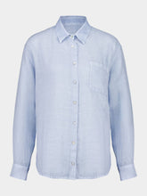 120% Lino Sea Soft Fade Long Sleeve Shirt with Front Pocket