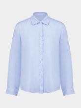 120% Lino Aquatic Solid Long Sleeve Linen Shirt