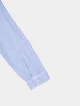 120% Lino Aquatic Solid Long Sleeve Linen Shirt