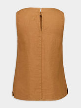 120% Lino Curry Sleeveless Linen Top