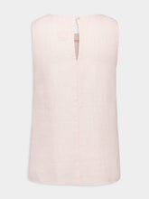 120% Lino Cipria Pink Sleeveless Linen Top