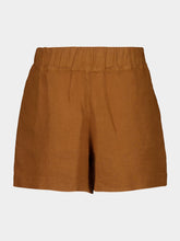 120% Lino Curry Casual Fit Linen Shorts