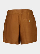 120% Lino Curry Casual Fit Linen Shorts