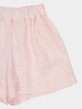 120% Lino Cipria Pink Casual Linen Shorts