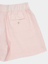 120% Lino Cipria Pink Casual Linen Shorts