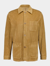 120% Lino Caramel Cotton Buttoned Jacket
