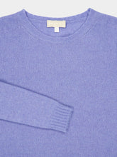 120% Lino Avio Blue Cashmere Blend Sweater