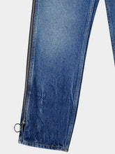 Rabanne Blue Zip-Detail Cropped Jeans