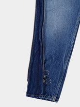 Rabanne Blue Zip-Detail Cropped Jeans