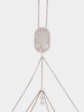 Rabanne Silver Rhinestone Body Chain