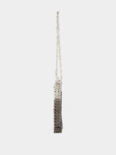 Rabanne Silver and Black Iconic 1969 Skyline Bag