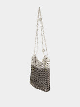 Rabanne Silver and Black Iconic 1969 Skyline Bag