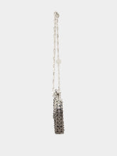 Rabanne Silver and Black 1969 Nano Skyline Bag