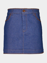 Zimmermann Railway Blue Ascension Mini Denim Skirt