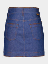 Zimmermann Railway Blue Ascension Mini Denim Skirt