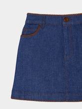 Zimmermann Railway Blue Ascension Mini Denim Skirt