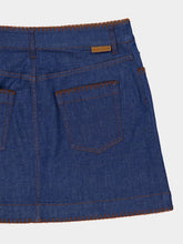 Zimmermann Railway Blue Ascension Mini Denim Skirt