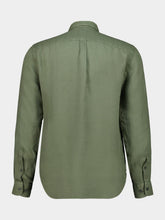 120% Lino Khaki Linen Regular-Fit Shirt