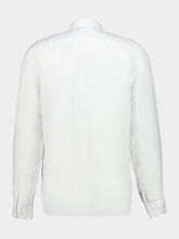 120% Lino White Linen Regular-Fit Shirt