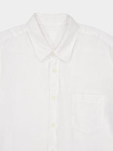 120% Lino White Linen Regular-Fit Shirt