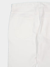120% Lino White Slim Fit Linen-Blend 5-Pocket Pants