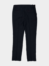 120% Lino Marine Blue Linen Drawstring Trousers