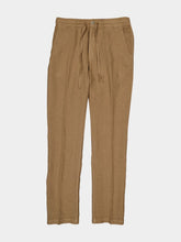 120% Lino Savana Beige Linen Drawstring Trousers
