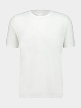 120% Lino White Linen T-Shirt
