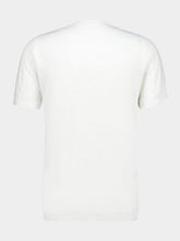 120% Lino White Linen T-Shirt