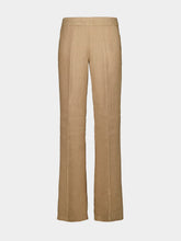 120% Lino Savana Brown Linen Casual Fit Trousers